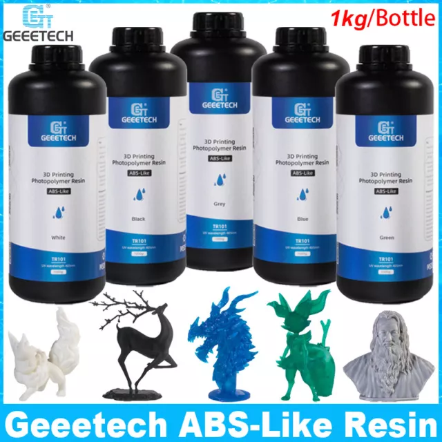 Geeetech classe résistance à la résine ABS 1KG pour imprimante 3D LCD / DLP FR