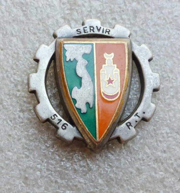 Insigne Militaire – 516e Régiment Du Train – J. Balme Saumur – Ancien
