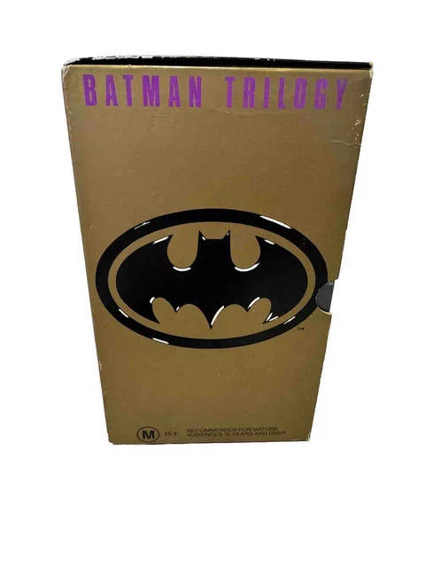 BATMAN TRILOGY VHS 3 Tape BOX SET BATMAN ,BATMAN RETURNS, BATMAN ...