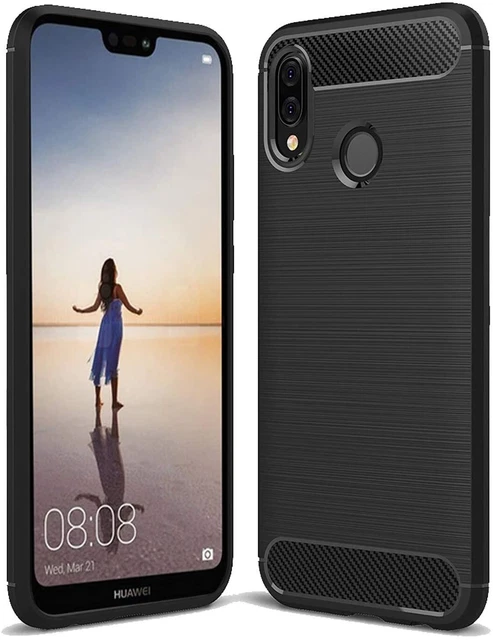 Funda Para Huawei P20 Lite [protección Delgada] [protección Contra Golpes/arañazos/caídas/marcas] [plástico PC De Alta Calidad] Cubierta Dura Minimalista Para Huawei P20 Lite (negro