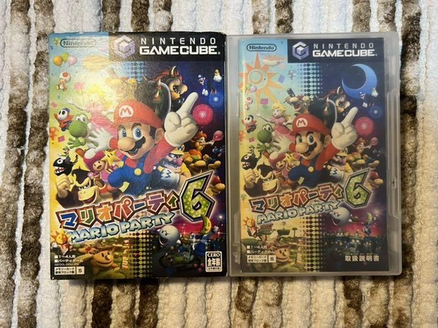Nintendo Game Cube GC Mario Party 6 Japanese Video Game Tested with Manual USED