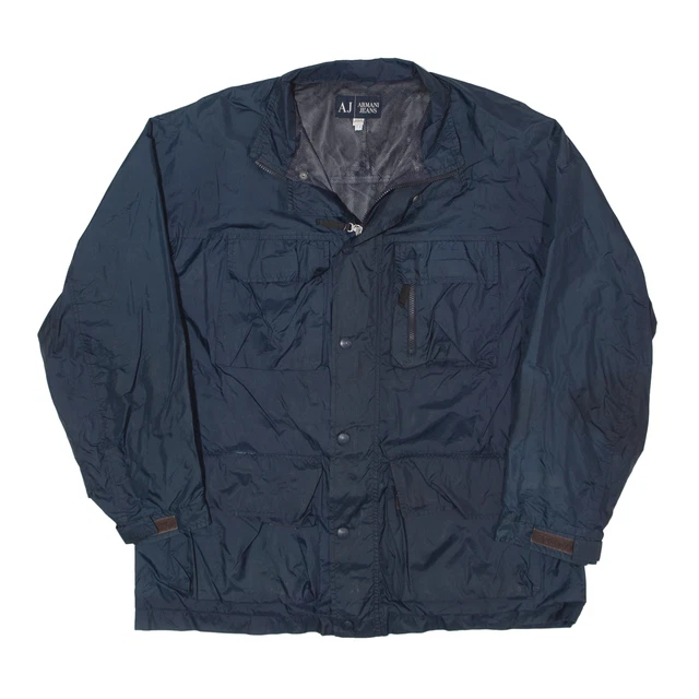ARMANI Giacca a conchiglia Blu Uomo L