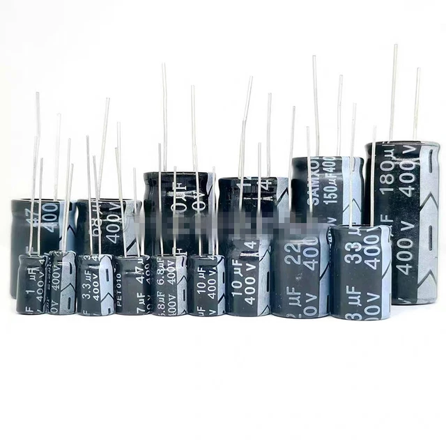 1 2.2 3.3 4.7 6.8 8.2 10-180uF 400V Electrolytic Radial Lead Capacitors(Qty 10)