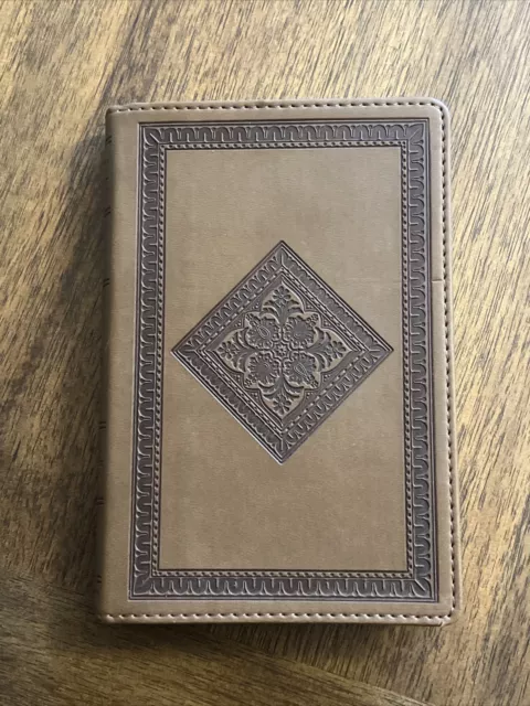 ESV Value Compact Bible-Brown TruTone With Decorative Cover - VERY GOOD