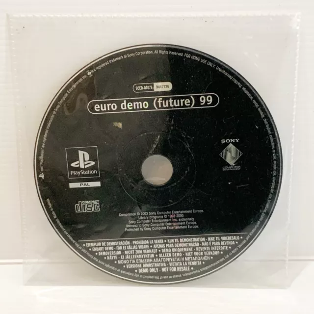 Euro Demo (Future) 99 - PS1 - Tested & Working - Free Postage