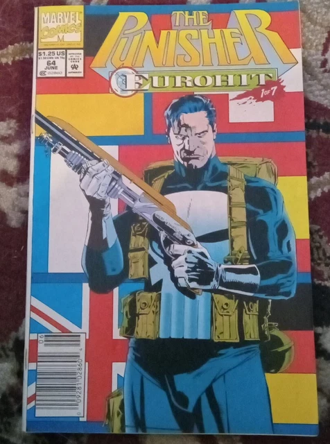 The Punisher Eurohit Issue 64 Marvel Comic Book
