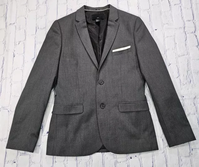 H&M Slim Fit Button Front Blazer Sport Coat Jacket Polyester Viscose MENS 38R