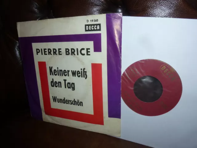 Pierre Brice WINNETOU, keiner Weiss den Tag, Wunderschön. Decca 19560 7" 1966