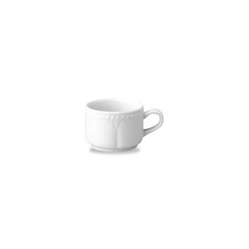 Churchill Buckingham White Stacking Tea Cup 7.5oz / 210ml (free del orders £15)