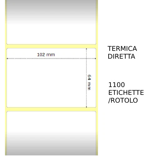 Etichette Termiche 60x32 Mm Carta Termica Bixolon Zebra Datamax Citizen Toshiba 100300090487 - Foto 4