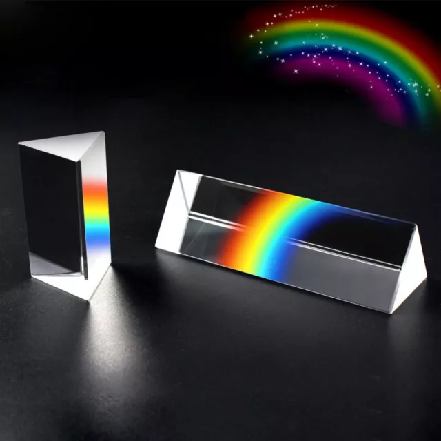 Triangular Prism Rainbow Prisma Crystal Photographic Physics Light Experimexk