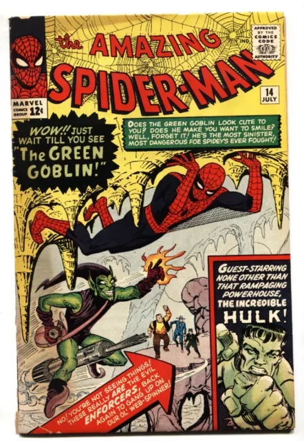 Amazing Spider-Man #14 -- 1st GREEN GOBLIN -- Marvel Silver-Age -- COMIC BOOK