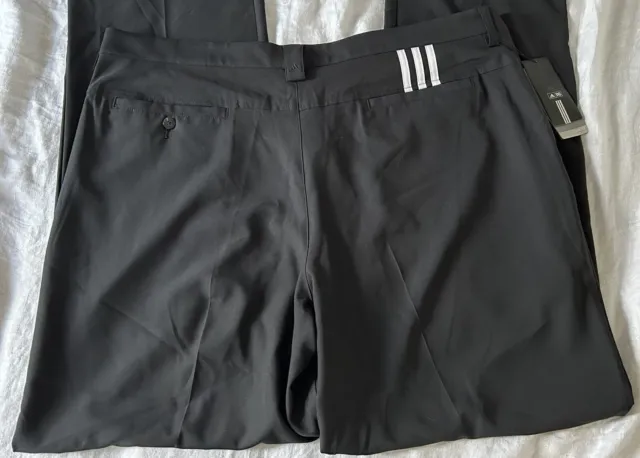 Adidas 3 Stripes Climalite Golf Pants Men’s Sz 42 X 38 Black NWT Retail $80