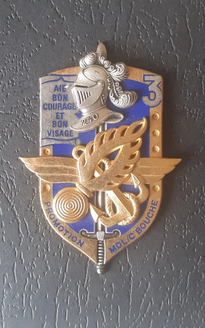 Insigne Gendarmerie 1940 - 302° Promotion Garde BIERE - Original Badge GN0370