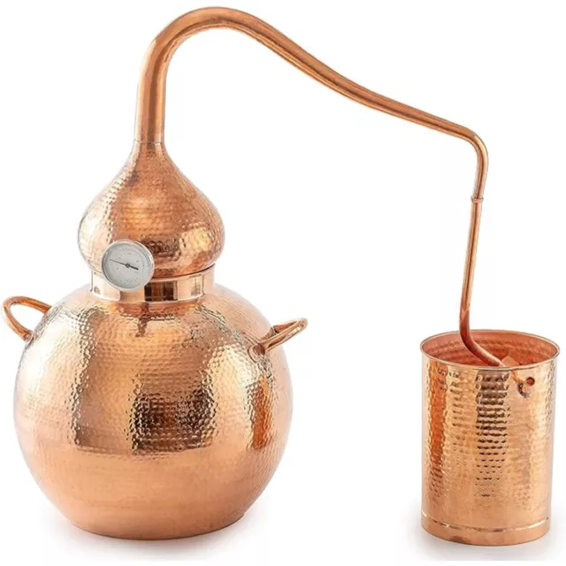 3L Alembic Pure Copper Still Moonshine Distillery Kit Alcohol Essence Oil