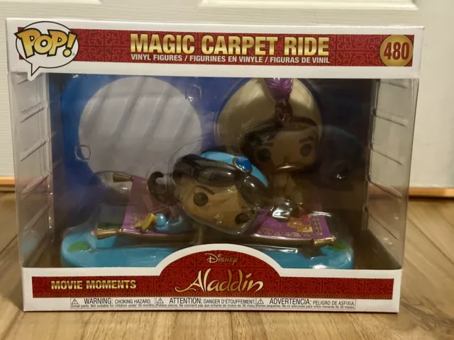 Funko Pop Disney  Aladdin Movie Moments Magic Carpet Ride Aladdin Jasmine #480