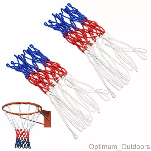 2 x Replacement Basketball Nets All Weather Outdoor Net Hoop Standard Ring