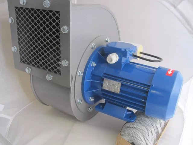 Industrial Centrifugal Fan Blower 2400m3/hr 2900rp Fume Extract Biomass Powerful