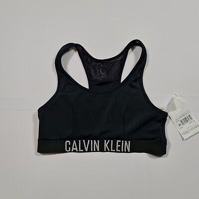 Calvin Klein Nero Per Ragazze Costumi da bagno top reggiseno/Bralette età 14 - 16 anni