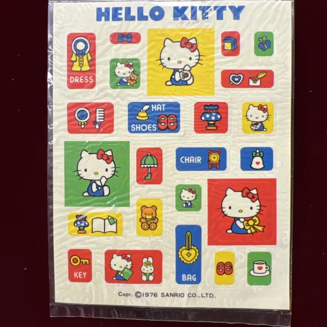 Vintage Hello Kitty Stickers RARE 1976