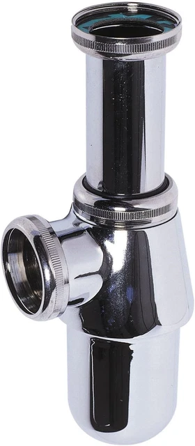 Sifón Wirquin 30718960 para lavabo 1 4 d32 latón cromo