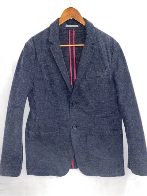 Mens sport blazer Old Navy welt cotton flex M 42” chest Dapper Preppy EUC