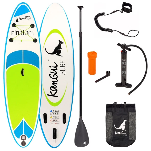 Kangui - Stand up Paddle 305cm SUP gonflable + pagaie + sac à dos + pompe haute