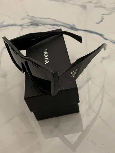 Prada Sunglasses PR 08YS Women's Prada Sunglasses Black 1AB5S0)