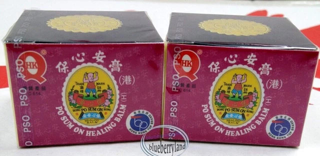 Lote de 2 Po Sum On Alivio del Dolor Curativo Bálsamo 10g Todo Uso Masaje Aceite Damas