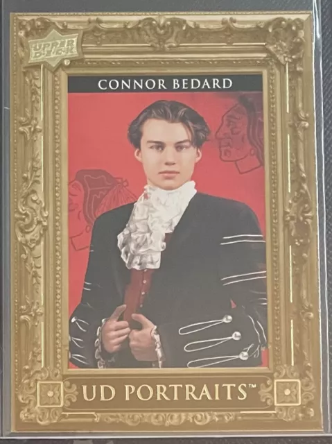 2023-24 Upper Deck Series 2 Connor Bedard UD Portraits Rookie Card RC Blackhawks