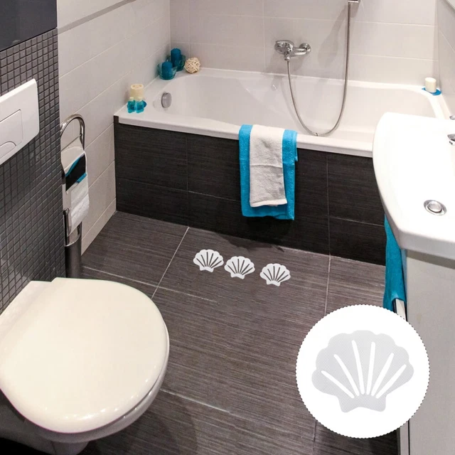 Autocollants antidérapants de salle de bain 24 pièces en forme de coquille