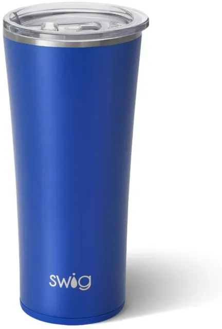 Swig Life 22oz Royal Blue Matte Insulated Stainless Steel Tumbler with Lid
