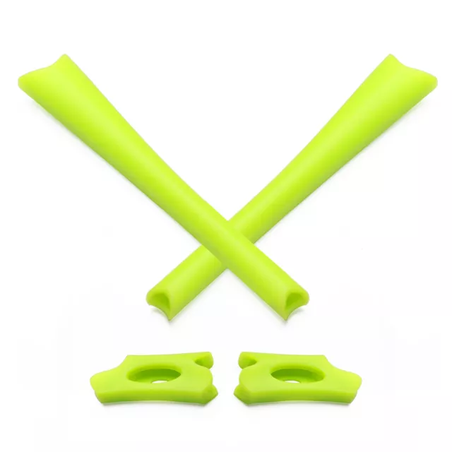 hdhut Green Rubber Kit Replacement Ear Socks for-Oakley Flak Jacket XLJ Sunglass