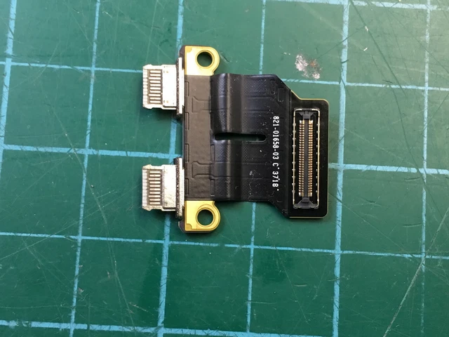 Apple MacBook Air 13.3" A1932 2018 Dual USB-C I/O Power DC Board 821-01658-03