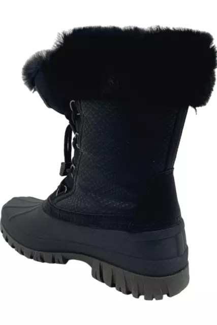 Cougar Waterproof Faux Fur Collar Mid Boots Carson Black 2