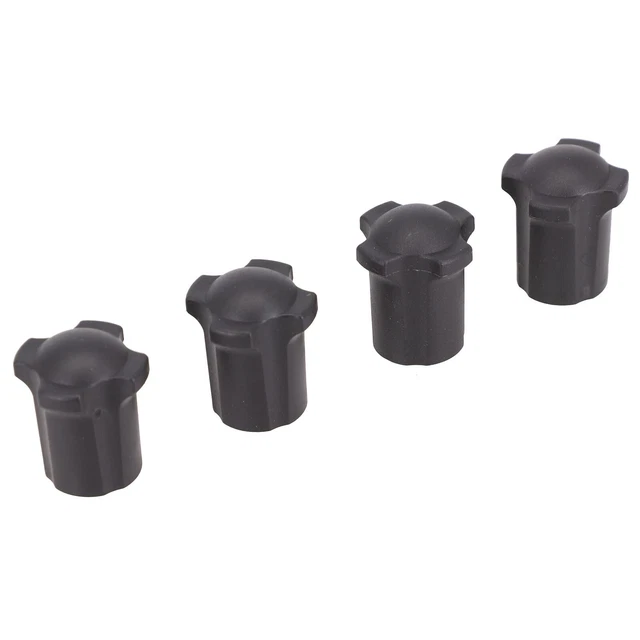 20 Coprigambe Per Sedie In Gomma PVC Antigraffio - Puntali Rotondi Diametro 22 Mm, Colore Nero, Antiscivolo E Silenziosi