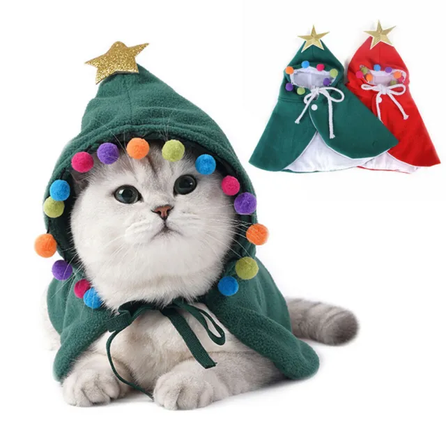 Mantello con cappuccio mantello costume natalizio gatto