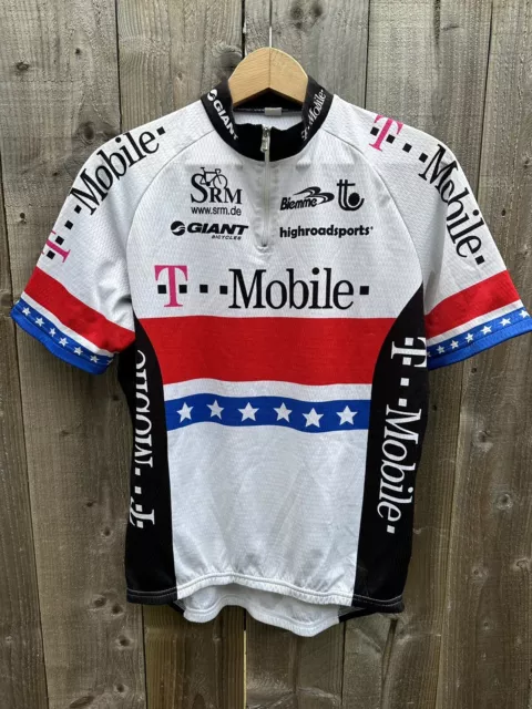 Retro Biemme T Mobile Team USA Cycling Jersey Men’s Size Medium Short Sleeve