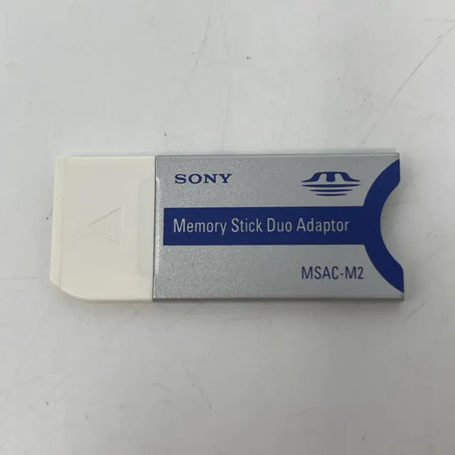 Adaptador de tarjeta SD Sony MSAC-M2 genuino para cámara PSP Memory Stick Duo