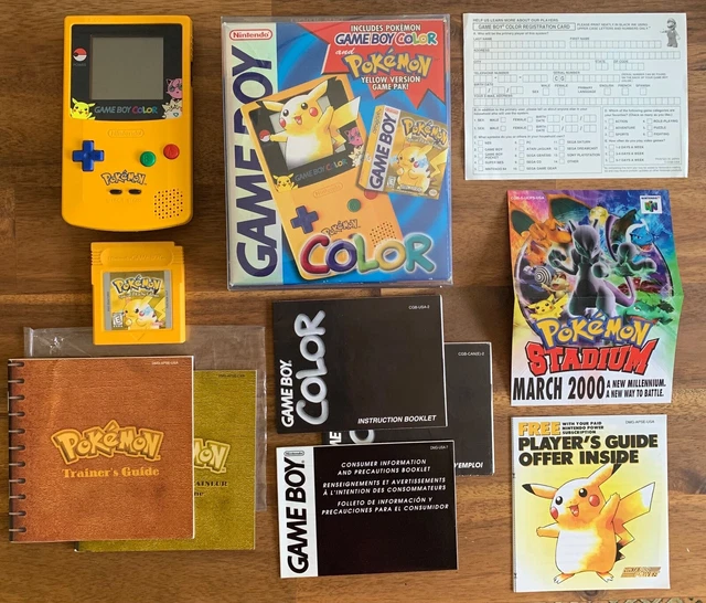NINTENDO GAME BOY Color Pokemon Pikachu Special Edition Complete CIB ...