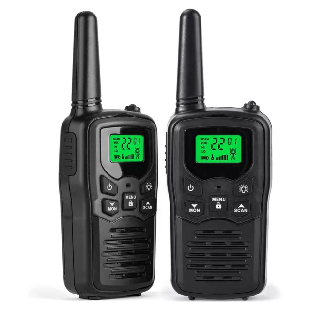 Walkie Talkie 2er-Set PMR Funkgeräte Handfunkgerät Sprechfunkgeräte 5KM 470MHz