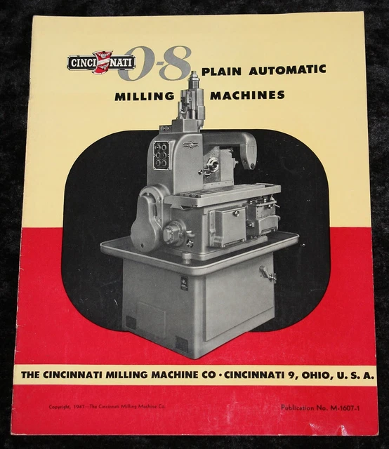 Cincinnati Fräsmaschine ,alter Original Prospekt von 1947