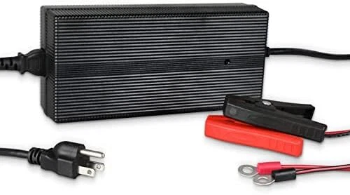 Renogy 24V 10A AC-to-DC LFP Portable Battery Charger Plug-and-Play with 14AWG A
