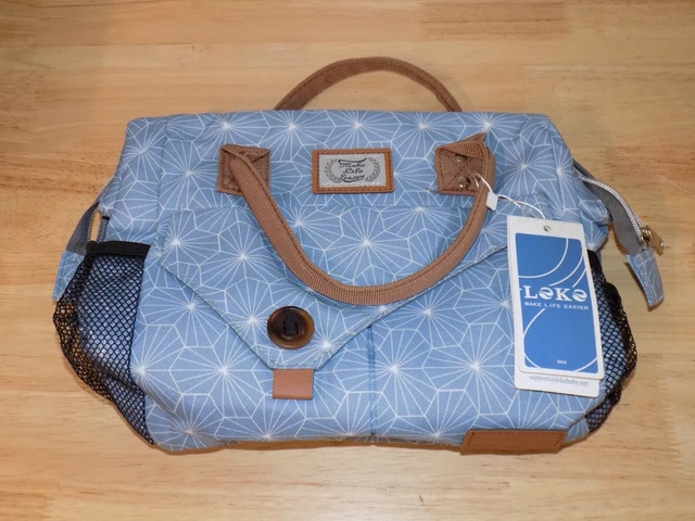 Leke Baby Bottle Bag, Blue, Make Life Easier, Insulated Breastmilk Cooler Bag