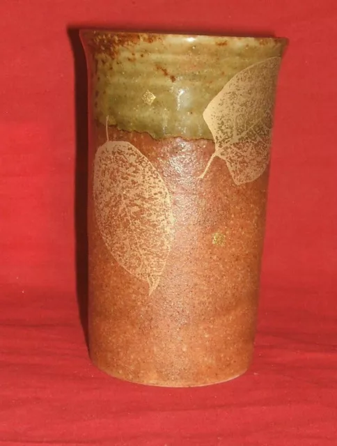 small cylinder pottery vase japanese/chinese?