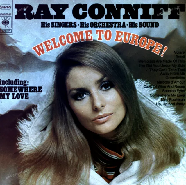 Ray Conniff, His Singers - His Orchestra - Welcome To Europe! LP 1968 .