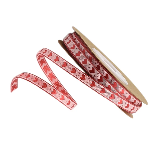 DIY Gift Wrapping Ribbon Ribbons Crafts Heart Printed Decorate