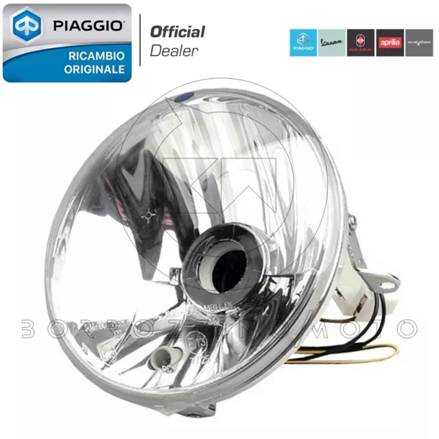 Faro Fanale Anteriore Alogeno Triom 582946 Piaggio Vespa Px125 150 200 Omologato