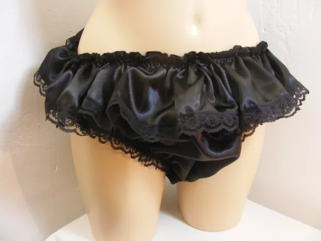 sissy silky satin  frilly lace panties mens lingerie knickers all sizes colours