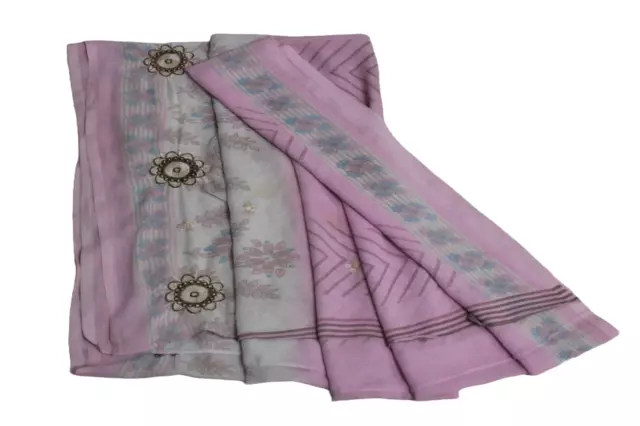 Sari estampado indio para mujer, vestido envolvente, tela artesanal, color...